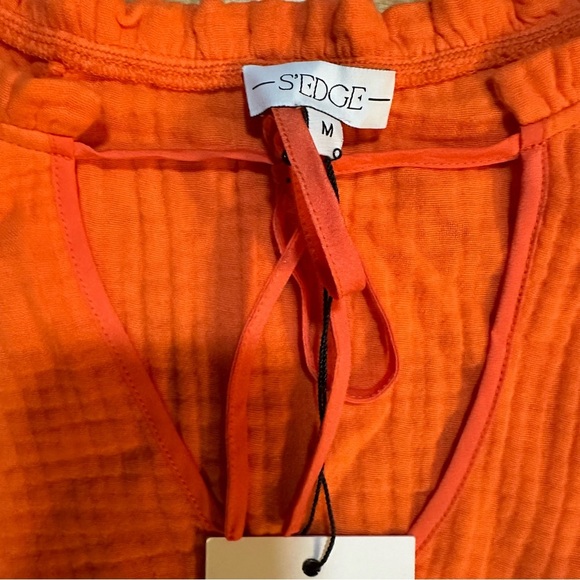 S’EDGE Raleigh Dress In Blood Orange M (a3 - Picture 4 of 8